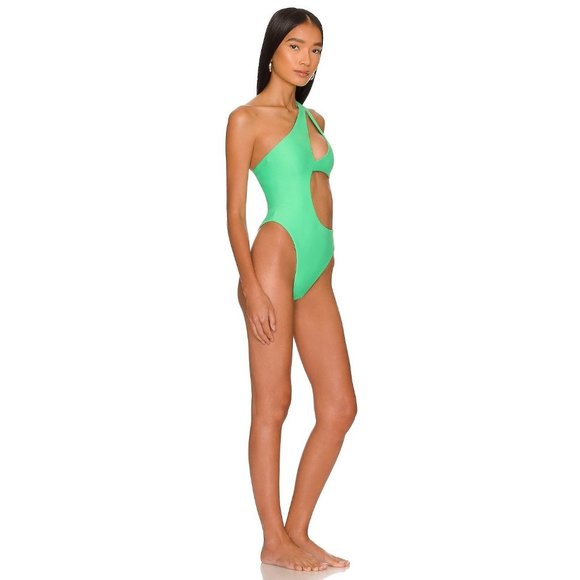 Camila Coelho Kitana One Piece in Green Medium New Womens Swimsuit - Picture 2 of 9